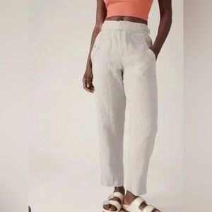 Athleta‎ | Voyager Linen Pant | 100% Linen | Natural Beige | Women’s Size 12T